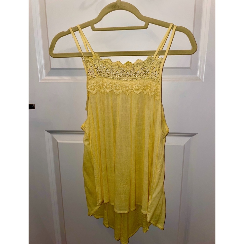 Yellow floral top